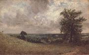John Constable West End Fields,Hampstead,noon oil on canvas